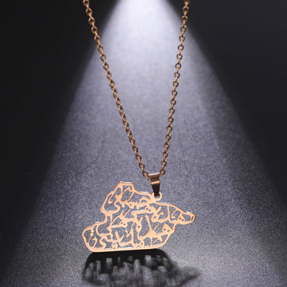 Syria Map car pendant