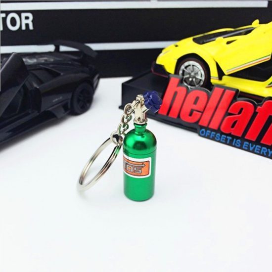 Modified Car Nos Nitrogen Bottle Keychain